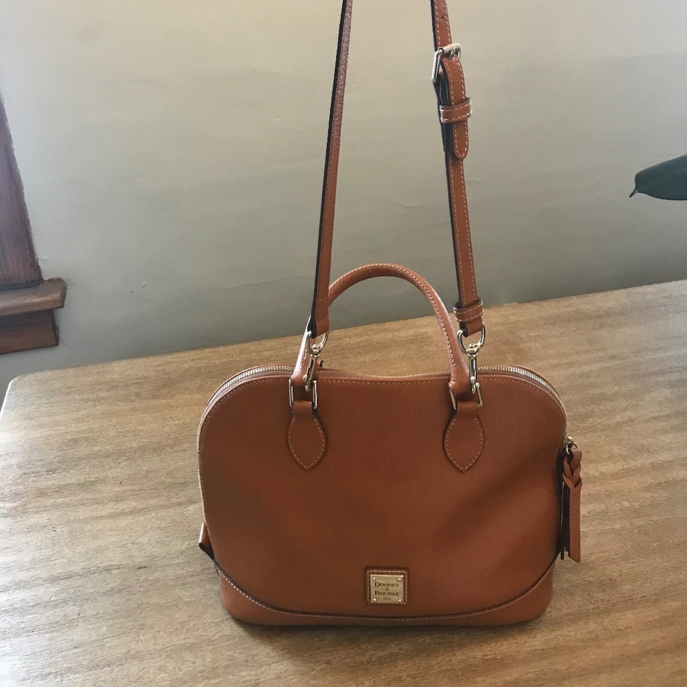 Dooney & Bourke Saffiano Leather Zip Zip Satchel